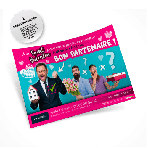 Flyers Saint Valentin A5 à personnaliser