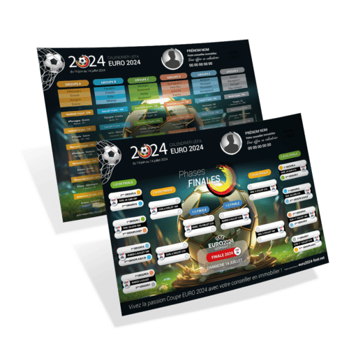 Calendrier A4, 350 grammes EURO FOOT 2024