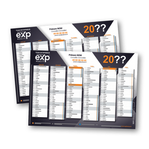 Calendrier A5 eXp TEAM ENTREPRENEUR