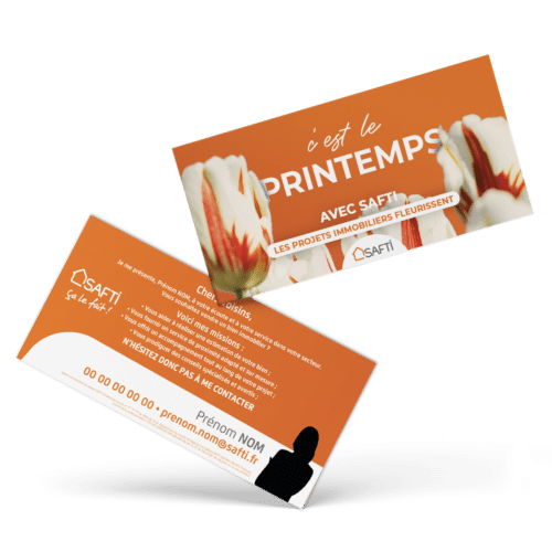 Flyers 9,90 x 21 cm recto verso - Safti