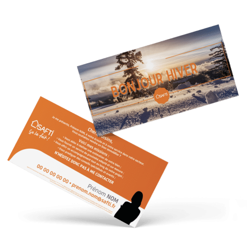 Flyers 9,90 x 21 cm recto verso - Safti