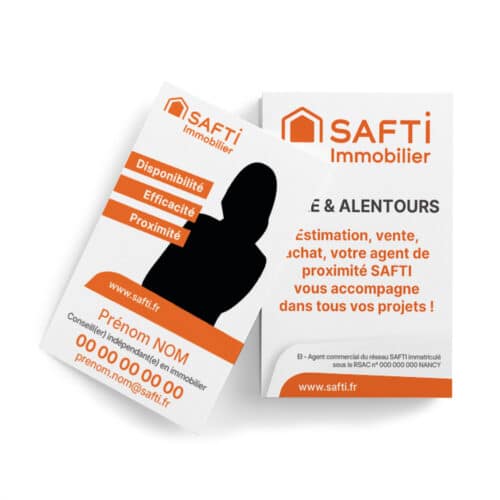Carte de visite recto-verso standard 2 faces - Safti