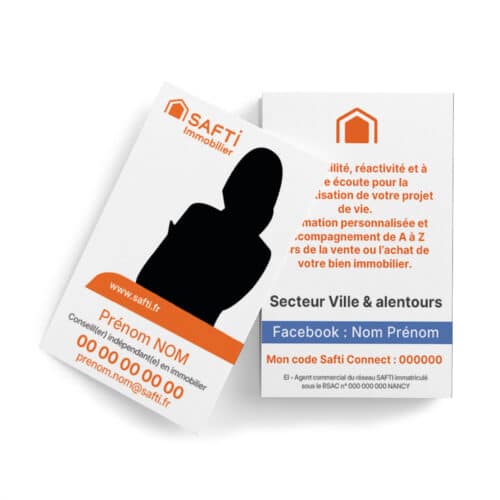 Carte de visite recto-verso standard 2 faces - Safti