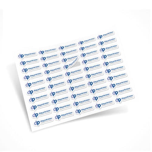 Planche Adhésif logo Diag précision