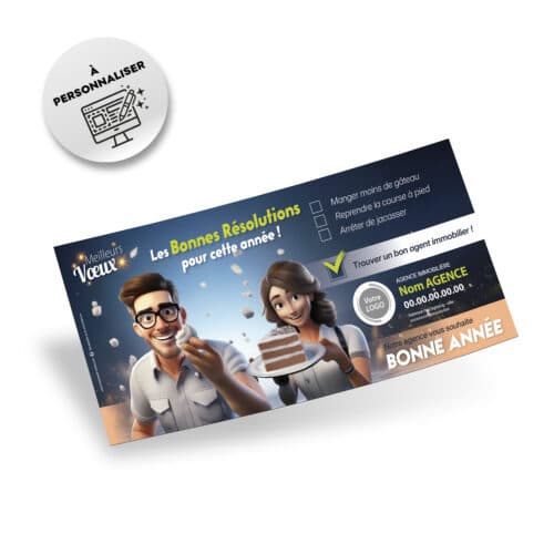 Carte de voeux à personnaliser