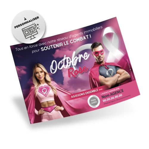 Flyers Octobre Rose A5 à personnaliser
