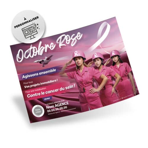 Flyers Octobre Rose A5 à personnaliser
