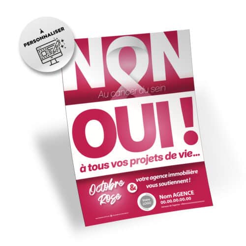 Flyers Octobre Rose A5 à personnaliser