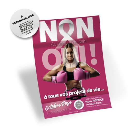 Flyers Octobre Rose A5 à personnaliser