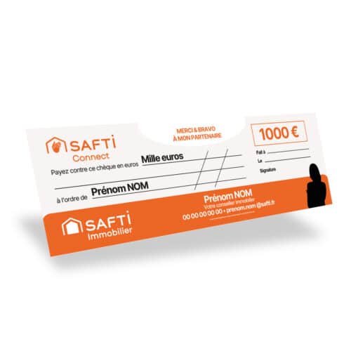 Chèque géant SAFTI