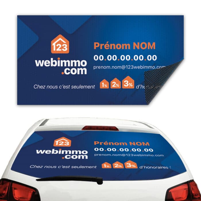 Adhésif micro-perforé voiture - 123webimmo.com