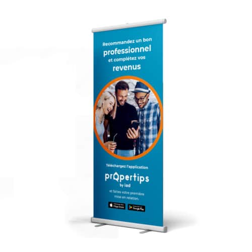 Roll-up économique 85 x 200 cm - IAD France