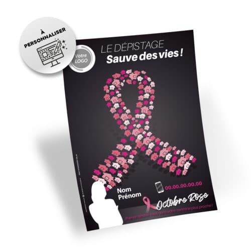 Flyers Octobre Rose A5 à personnaliser