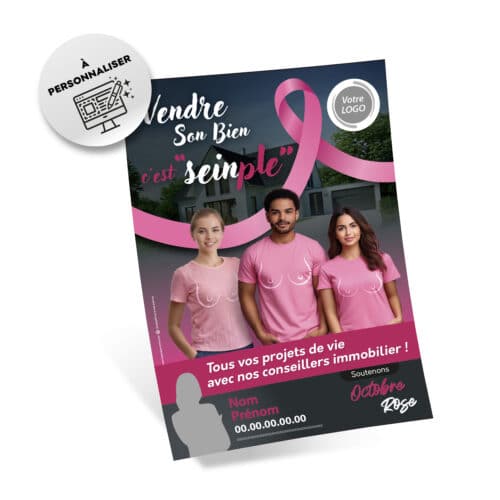 Flyers Octobre Rose A5 à personnaliser