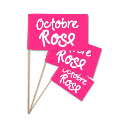 Drapeau Octobre Rose à main