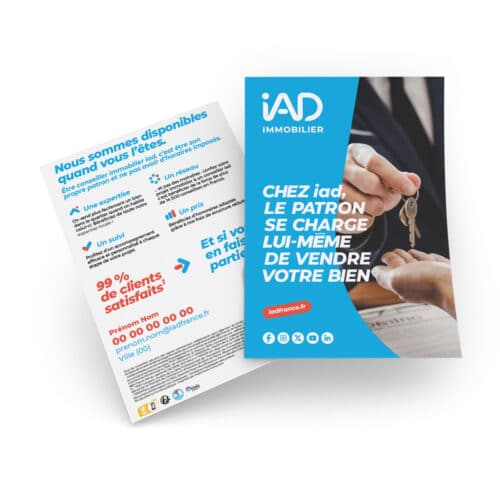 Flyers A6 recto verso - IAD France
