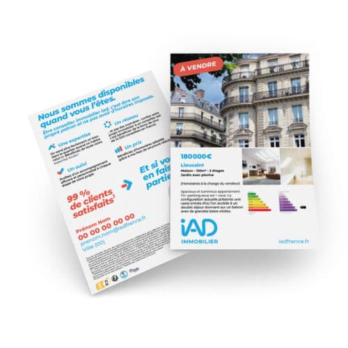 Flyers A6 recto verso - IAD France