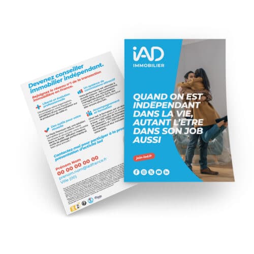 Flyers A6 recto verso - IAD France