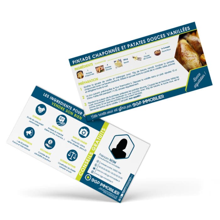 Flyers 9,90 x 21 cm recto verso Recette hiver - OGP