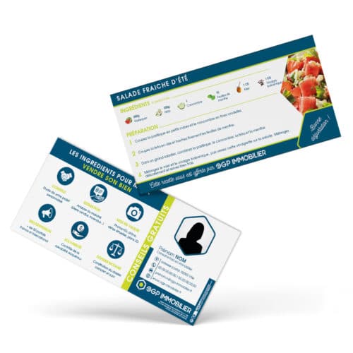 Flyers 9,90 x 21 cm recto verso Recette été - OGP