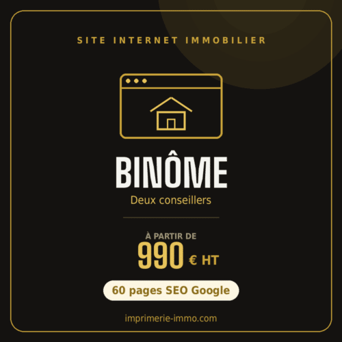 Site immobilier — Binôme
