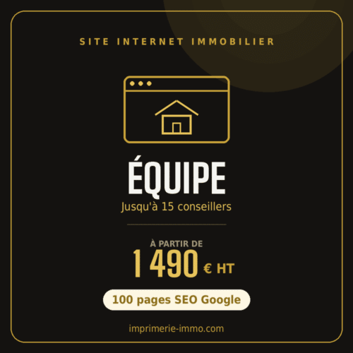 Site immobilier — Équipe